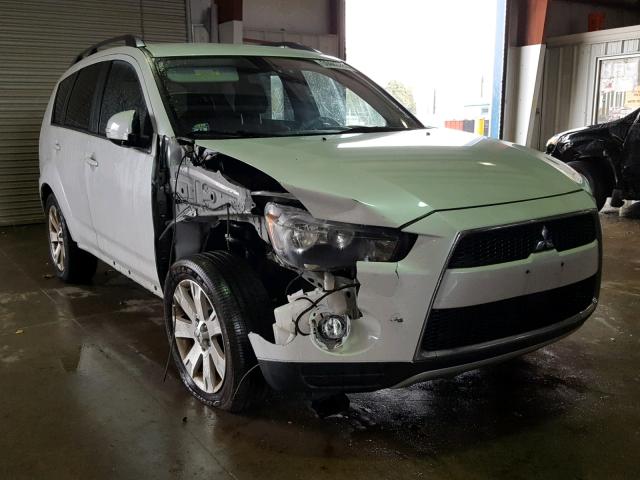 JA4JT3AW9BU016798 - 2011 MITSUBISHI OUTLANDER WHITE photo 1