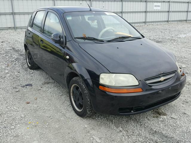 KL1TD66678B193559 - 2008 CHEVROLET AVEO BASE Қара фото 1