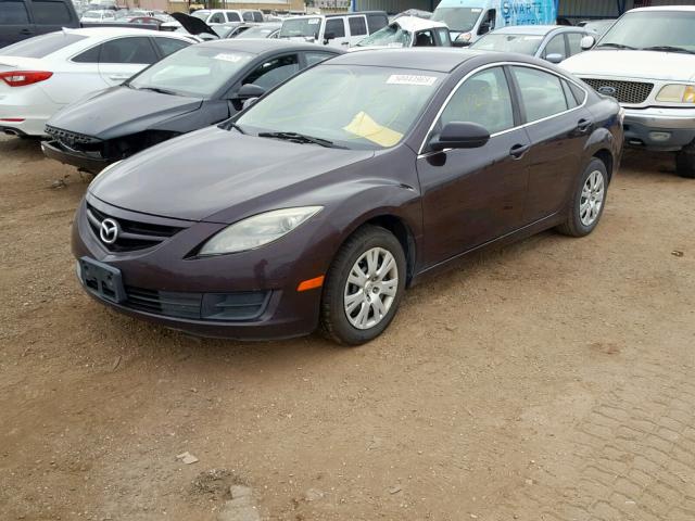 1YVHZ8BH6A5M45061 - 2010 MAZDA 6 I PURPLE photo 2