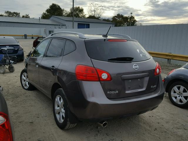 JN8AS58V18W125940 - 2008 NISSAN ROGUE S GRAY photo 3