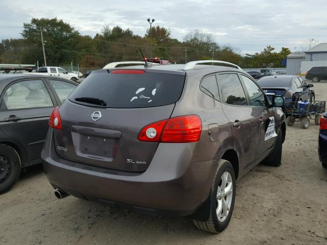 JN8AS58V18W125940 - 2008 NISSAN ROGUE S GRAY photo 4