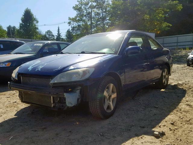 1HGEM221X5L024213 - 2005 HONDA CIVIC DX V BLUE photo 2