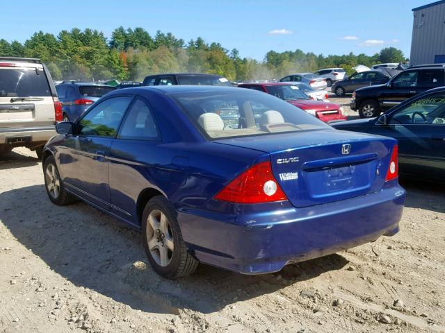 1HGEM221X5L024213 - 2005 HONDA CIVIC DX V BLUE photo 3