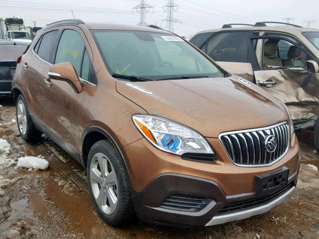 KL4CJASB8GB745022 - 2016 BUICK ENCORE BROWN photo 1