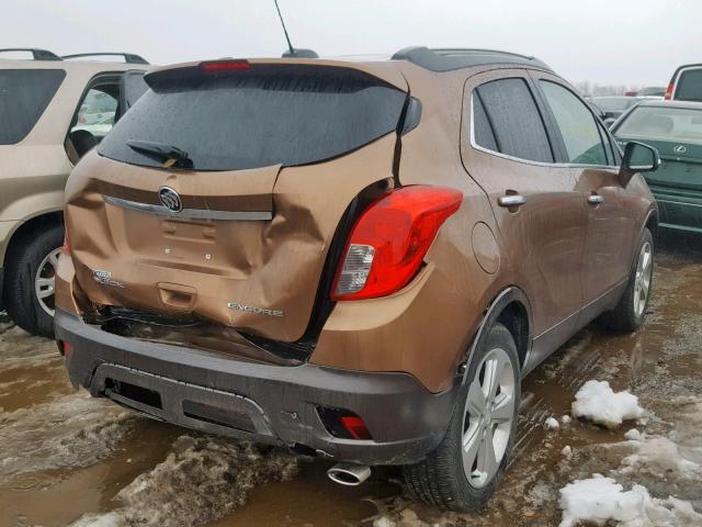 KL4CJASB8GB745022 - 2016 BUICK ENCORE BROWN photo 4