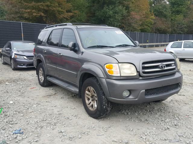 5TDBT48A24S233238 - 2004 TOYOTA SEQUOIA LI GRAY photo 1