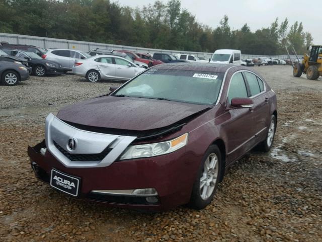 19UUA8F25AA023051 - 2010 ACURA TL MAROON photo 2