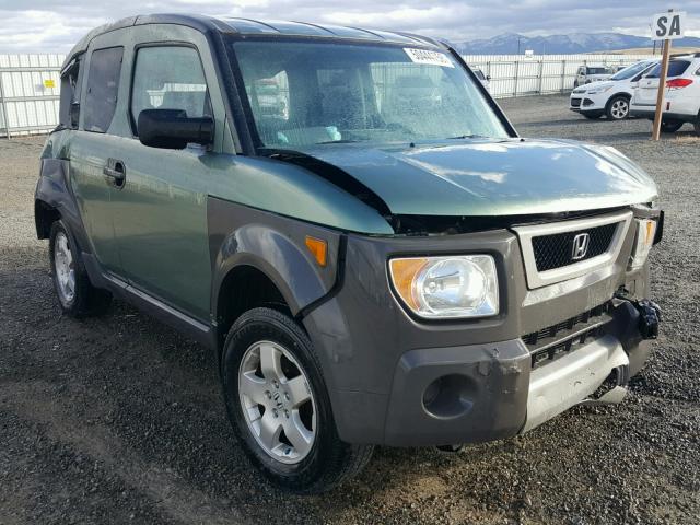 5J6YH28584L030837 - 2004 HONDA ELEMENT EX GREEN photo 1