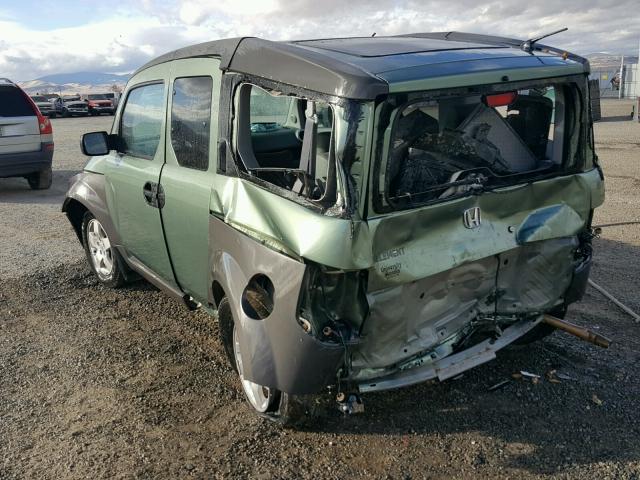 5J6YH28584L030837 - 2004 HONDA ELEMENT EX GREEN photo 3