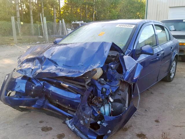 1G1AL55F577336565 - 2007 CHEVROLET COBALT LT BLUE photo 2