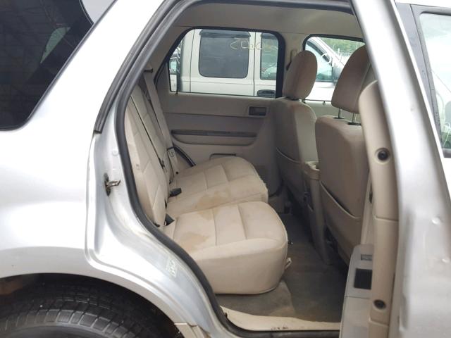 1FMCU5K30CKB20553 - 2012 FORD ESCAPE HYB SILVER photo 6