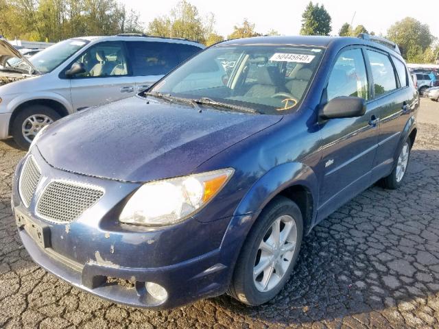 5Y2SL63805Z467958 - 2005 PONTIAC VIBE BLUE photo 2