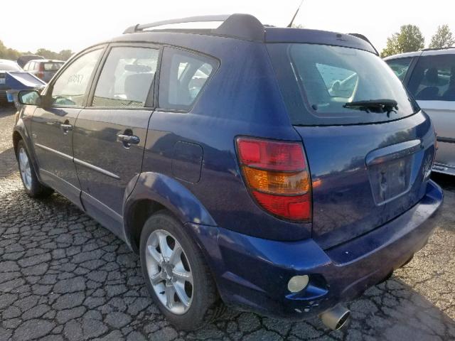 5Y2SL63805Z467958 - 2005 PONTIAC VIBE BLUE photo 3