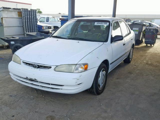 1NXBR12E1XZ200560 - 1999 TOYOTA COROLLA VE WHITE photo 2