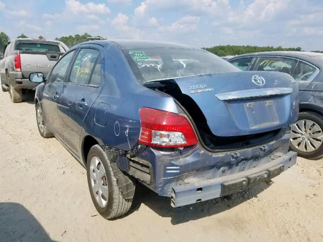 JTDBT923471127544 - 2007 TOYOTA YARIS BLUE photo 3