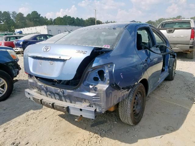 JTDBT923471127544 - 2007 TOYOTA YARIS BLUE photo 4