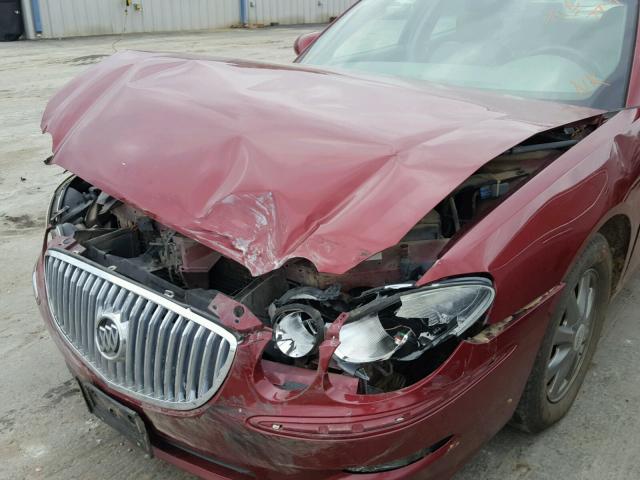 2G4WD582391125315 - 2009 BUICK LACROSSE C RED photo 10