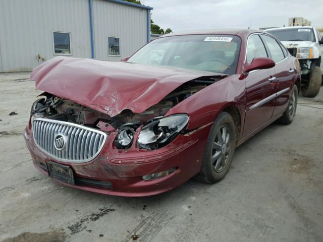 2G4WD582391125315 - 2009 BUICK LACROSSE C RED photo 2