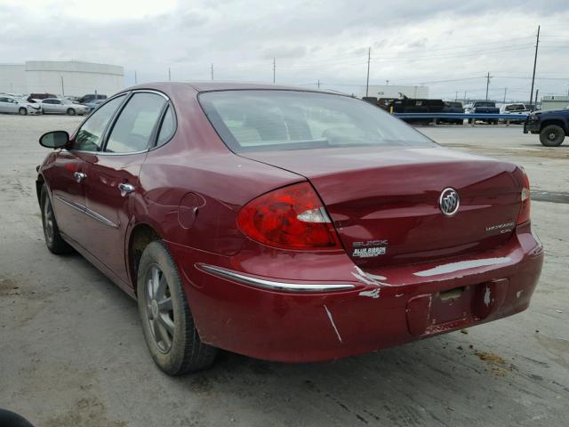 2G4WD582391125315 - 2009 BUICK LACROSSE C RED photo 3