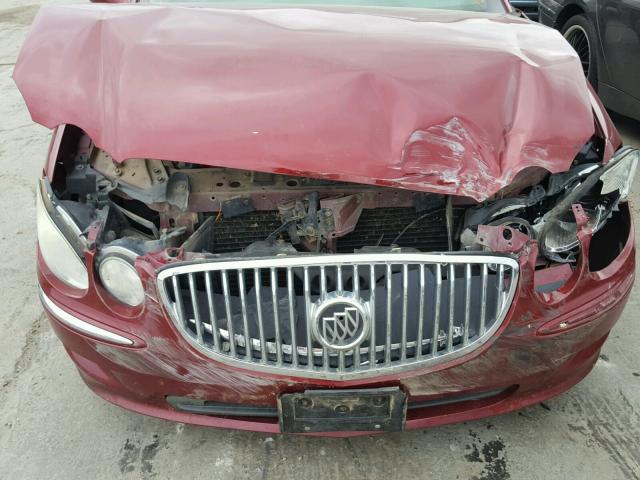 2G4WD582391125315 - 2009 BUICK LACROSSE C RED photo 9