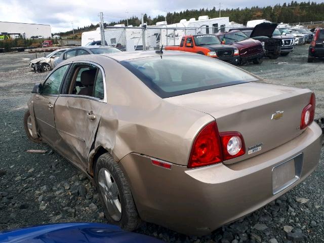 1G1ZG57B28F282134 - 2008 CHEVROLET MALIBU LS 金色 照片 3