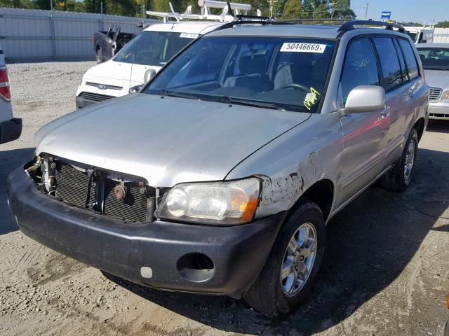 JTEGD21A650105974 - 2005 TOYOTA HIGHLANDER SILVER photo 2