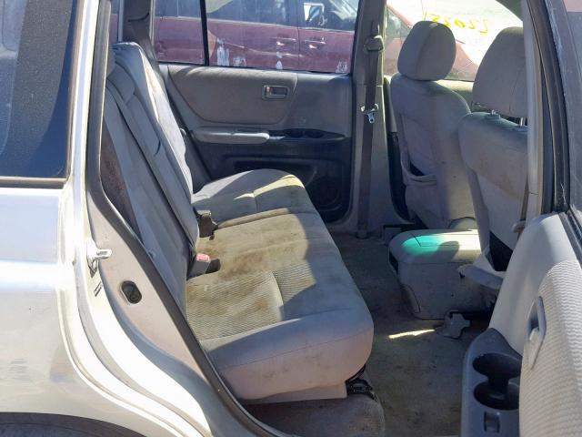 JTEGD21A650105974 - 2005 TOYOTA HIGHLANDER SILVER photo 6