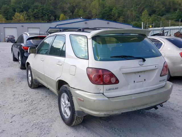 JT6HF10U9Y0138827 - 2000 LEXUS RX 300 WHITE photo 3