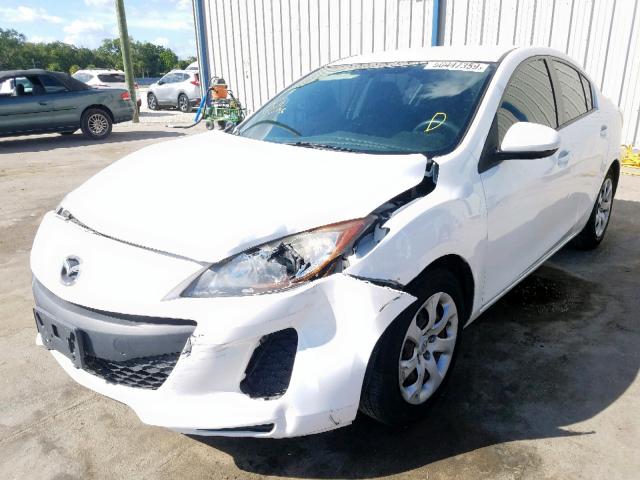 JM1BL1UF8C1610246 - 2012 MAZDA 3 I WHITE photo 2