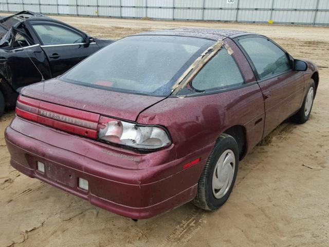 4A3CF34B4PE087176 - 1993 MITSUBISHI ECLIPSE BURGUNDY photo 4