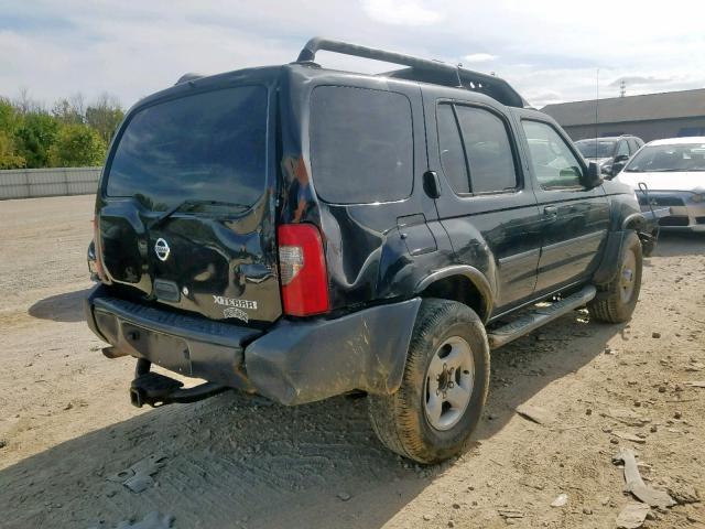 5N1ED28Y04C671684 - 2004 NISSAN XTERRA XE BLACK photo 4