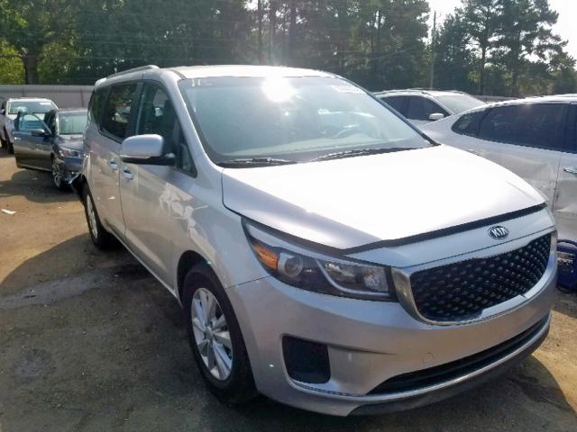 KNDMB5C17G6134251 - 2016 KIA SEDONA LX SILVER photo 1