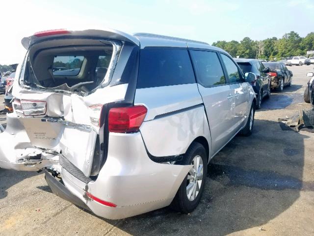 KNDMB5C17G6134251 - 2016 KIA SEDONA LX SILVER photo 4