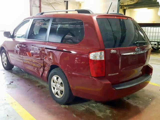 KNDMG4C33A6330479 - 2010 KIA SEDONA LX MAROON photo 3