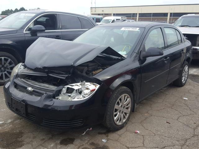 1G1AD5F59A7145483 - 2010 CHEVROLET COBALT 1LT BLACK photo 2