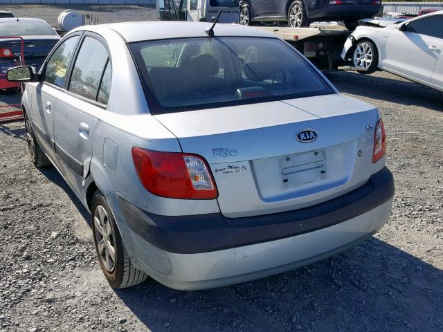 KNADE123666141335 - 2006 KIA RIO BLUE photo 3