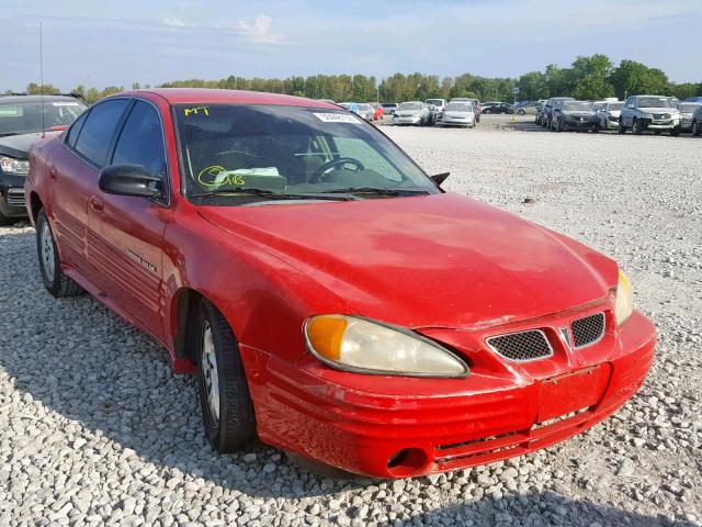 1G2NF52T11M648728 - 2001 PONTIAC GRAND AM S RED photo 1
