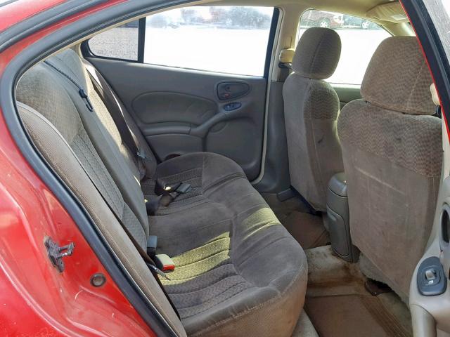 1G2NF52T11M648728 - 2001 PONTIAC GRAND AM S RED photo 6