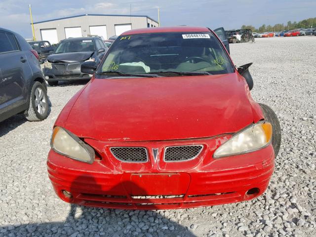 1G2NF52T11M648728 - 2001 PONTIAC GRAND AM S RED photo 7