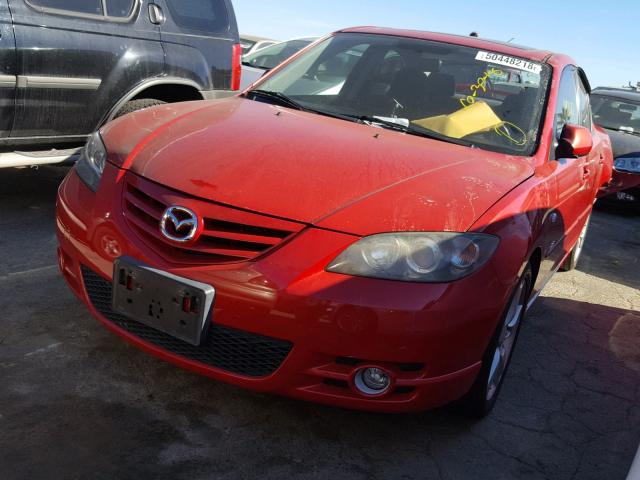 JM1BK323X41217437 - 2004 MAZDA 3 S RED photo 2