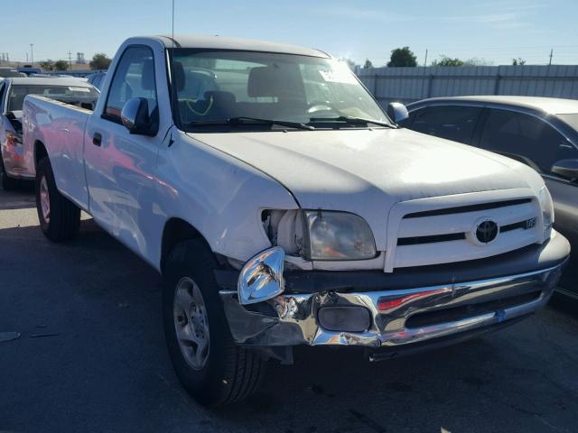 5TBJT32185S456702 - 2005 TOYOTA TUNDRA WHITE photo 1