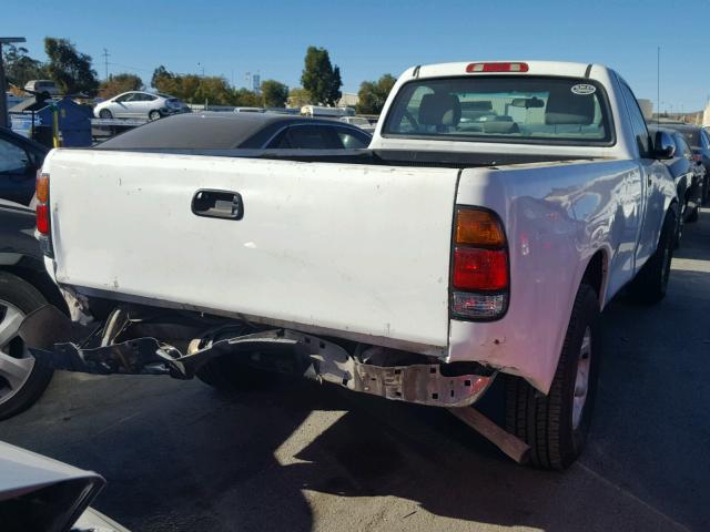 5TBJT32185S456702 - 2005 TOYOTA TUNDRA WHITE photo 4