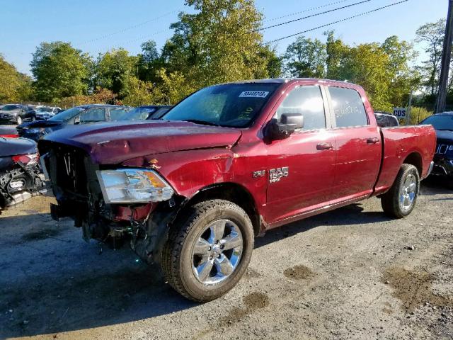 1C6RR7TT4KS593100 - 2019 RAM 1500 CLASS BURGUNDY photo 2