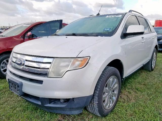 2FMDK3JC5ABB74079 - 2010 FORD EDGE SEL WHITE photo 2