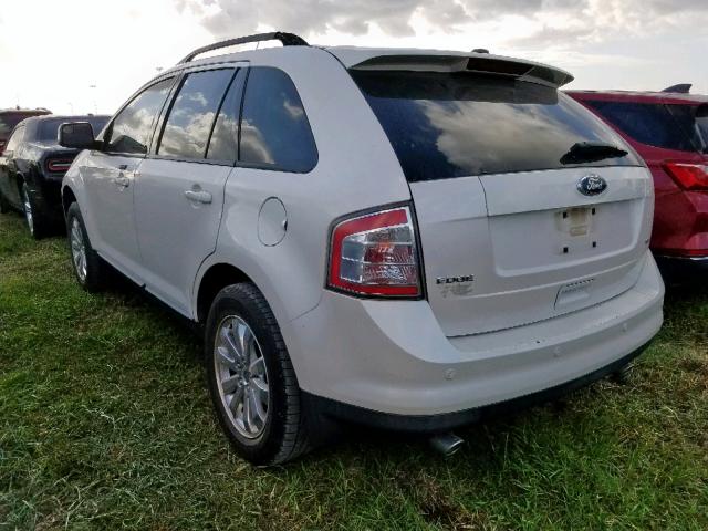 2FMDK3JC5ABB74079 - 2010 FORD EDGE SEL WHITE photo 3