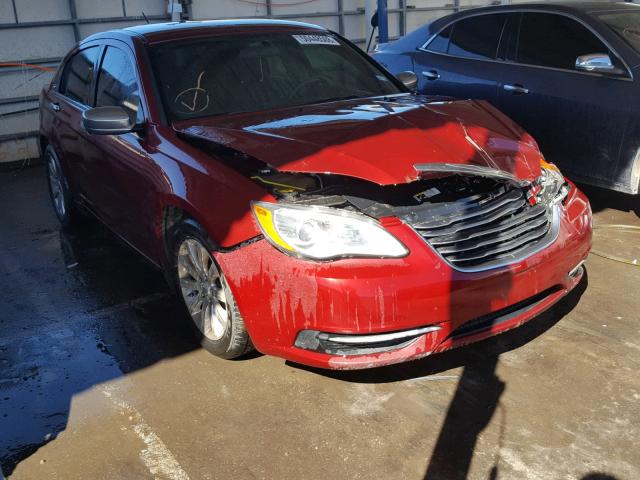 1C3CCBBG0EN105744 - 2014 CHRYSLER 200 TOURIN MAROON photo 1