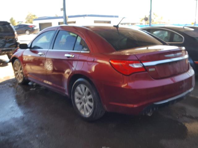 1C3CCBBG0EN105744 - 2014 CHRYSLER 200 TOURIN MAROON photo 3