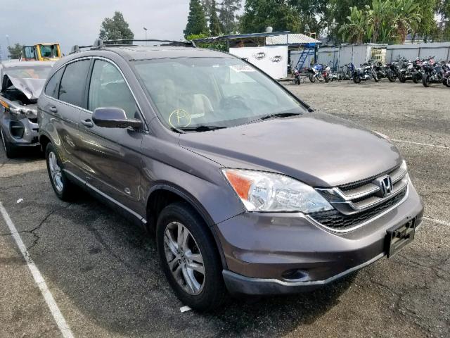 5J6RE4H77AL007815 - 2010 HONDA CR-V EXL GRAY photo 1