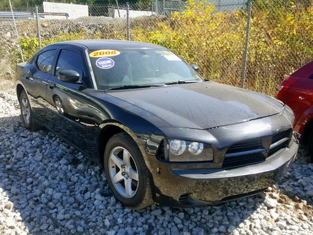 2B3KA43G08H217868 - 2008 DODGE CHARGER BLACK photo 1