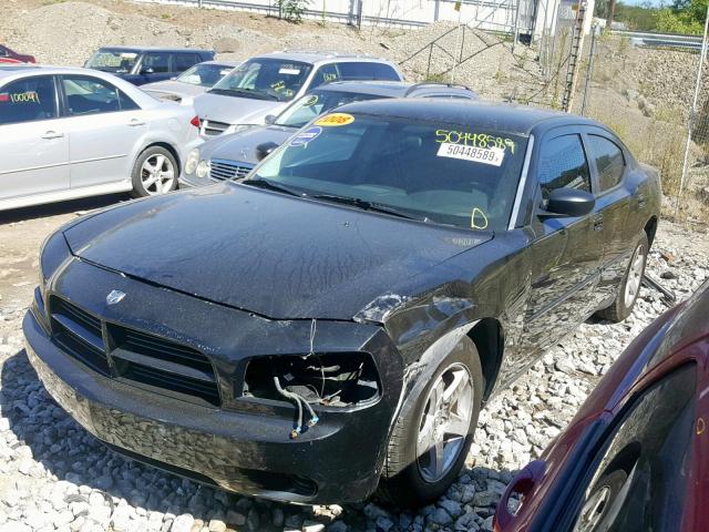 2B3KA43G08H217868 - 2008 DODGE CHARGER BLACK photo 2